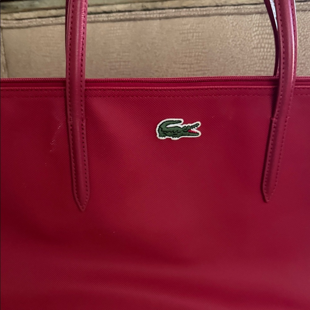 Lacoste Women's Cherry Red Tote